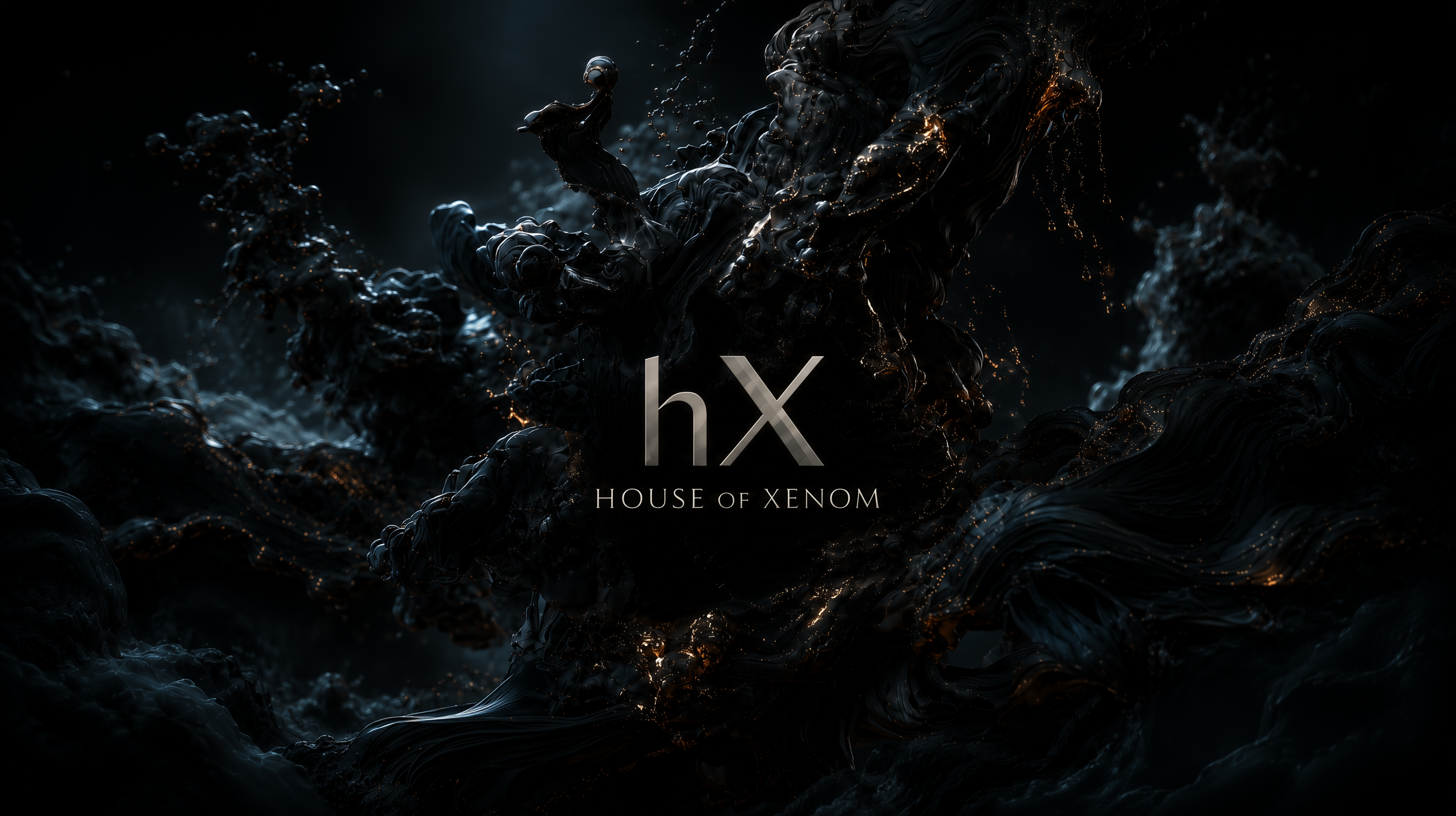 Dark, abstract background with 'hX' logo and 'HOUSE OF XENOM' text.