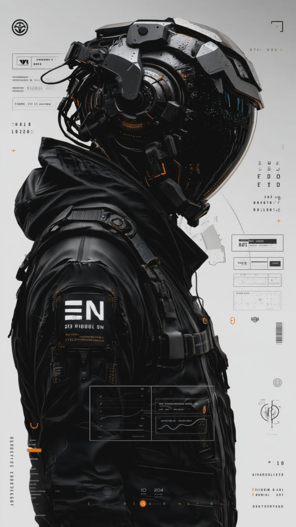 Era Novum poster of futuristic character